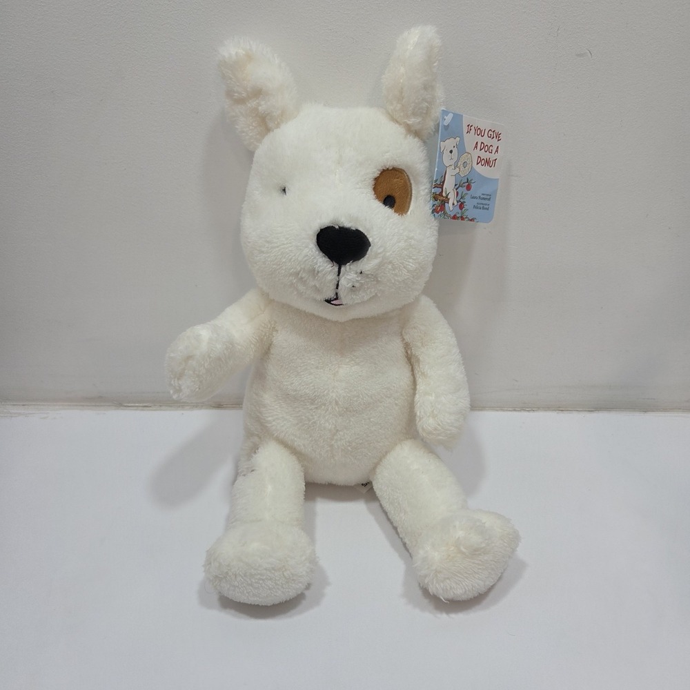 Kohls Cares Plush If You Give Dog Donut Plush White Spot Kohl's Puppy 16"